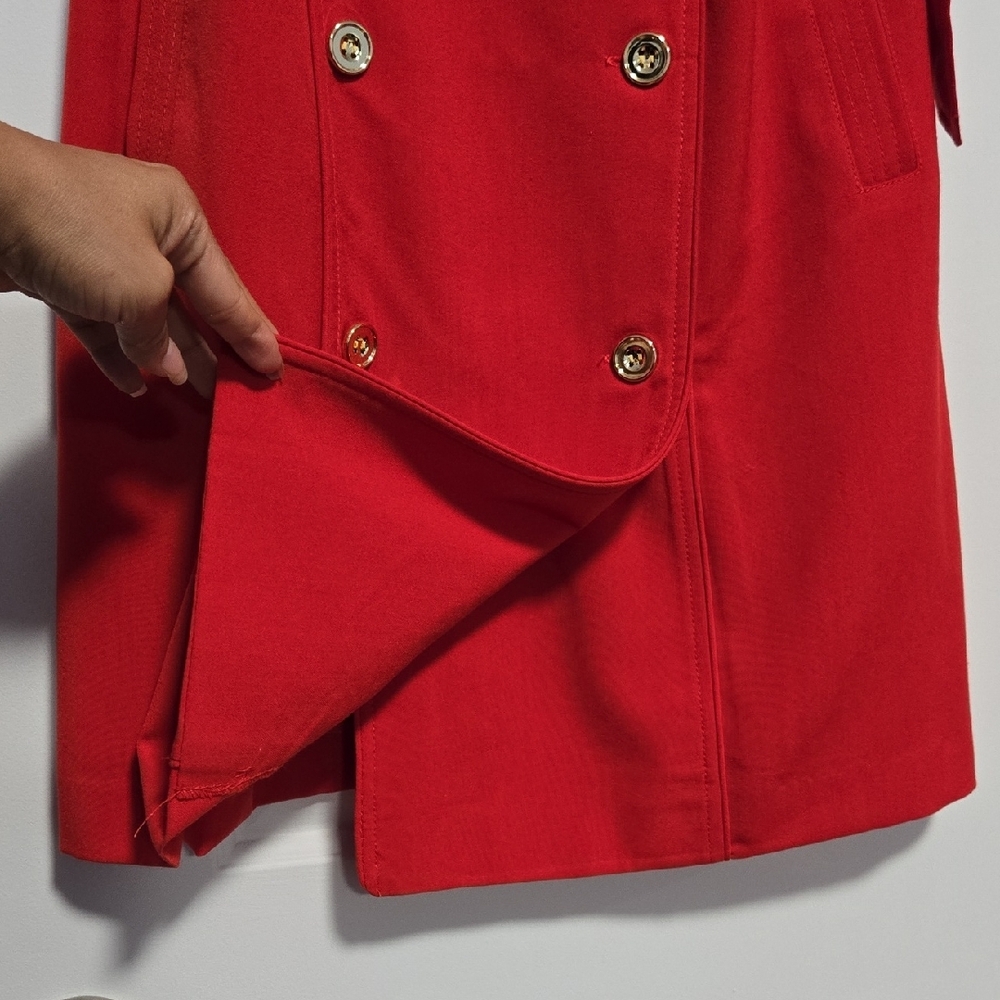 Sharagano Double Breasted Trench Dress NWOT - Picture 8 of 13